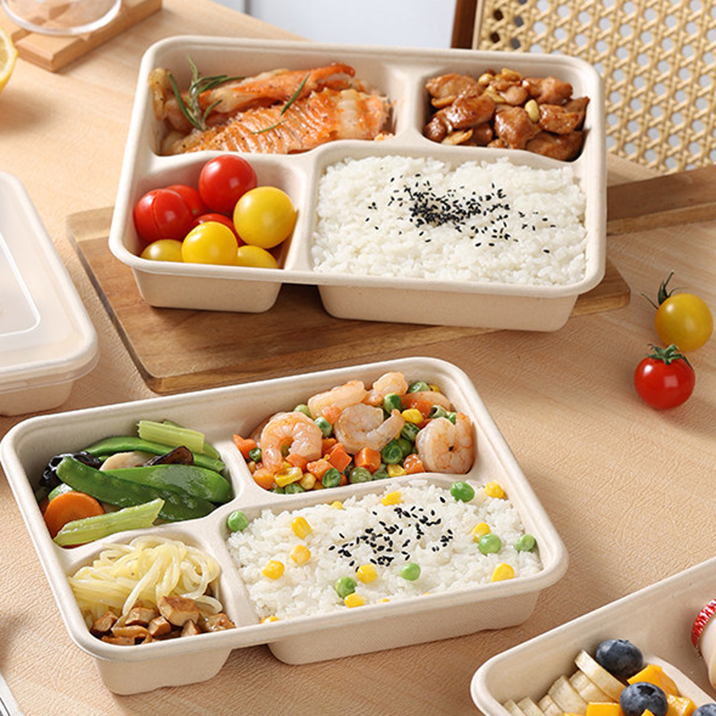 学生外卖打包餐盒可微波加热饭盒