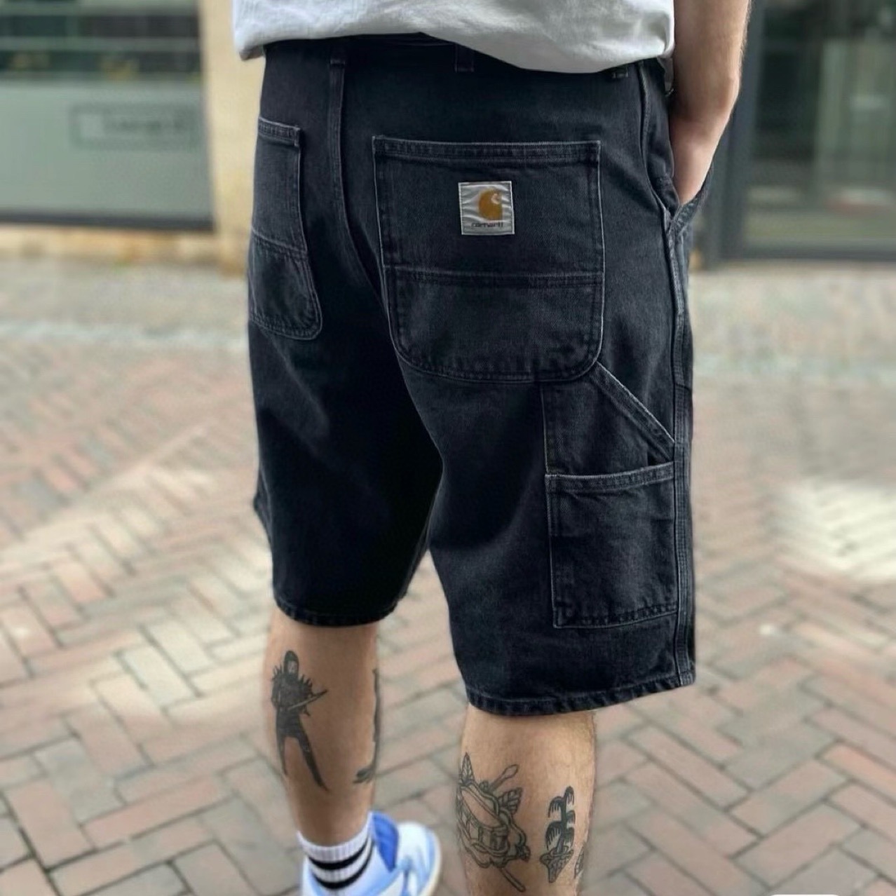 CARHARTT WIP SINGLE SHORT 卡哈特 水洗黑色工装牛仔短裤