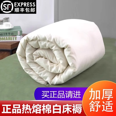 正品白褥子制式褥子单人单位内务床褥军训床垫军绿色热熔棉褥子