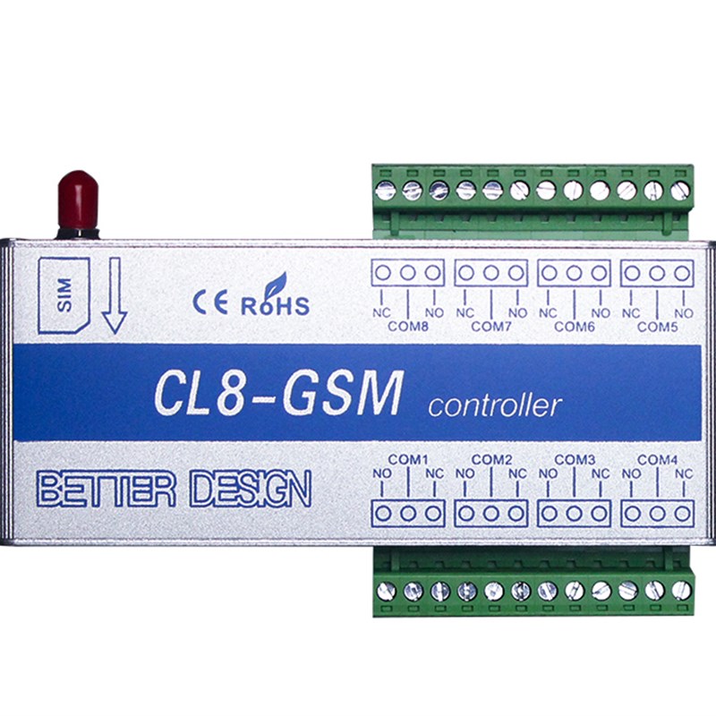 CL8-GSM-TH 手机远程遥控开关 继电器智能开关 电话短信遥控开关