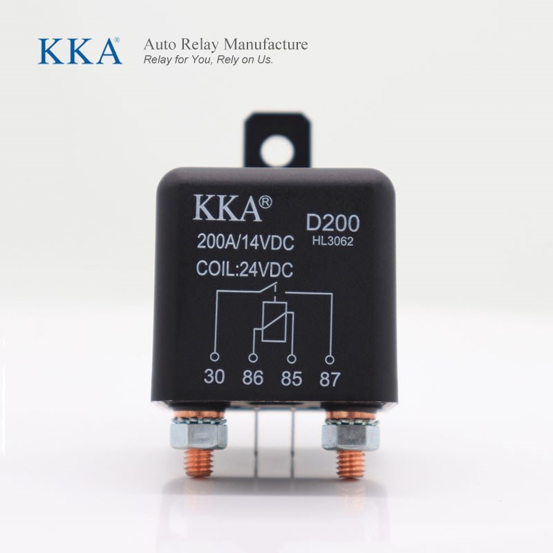 200A大电流汽车继电器120A直流启动12V24V电瓶电源启动长时间