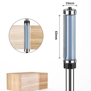 三刃双轴承修边刀木工铣刀上下轴承修边刀仿型修边刀木工刀具钨钢