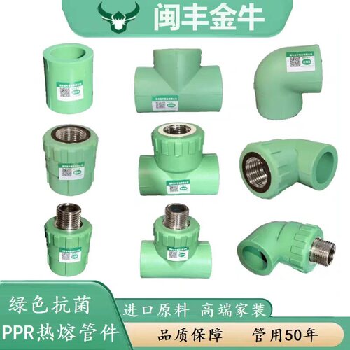 ppr水管配件4分6分家用热熔接头