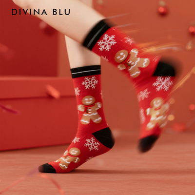 DIVINABLU迪唯纳中筒艺术瑜伽袜