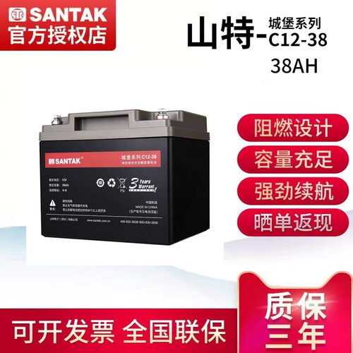 山特C12-38AH铅酸蓄电池UPS电源