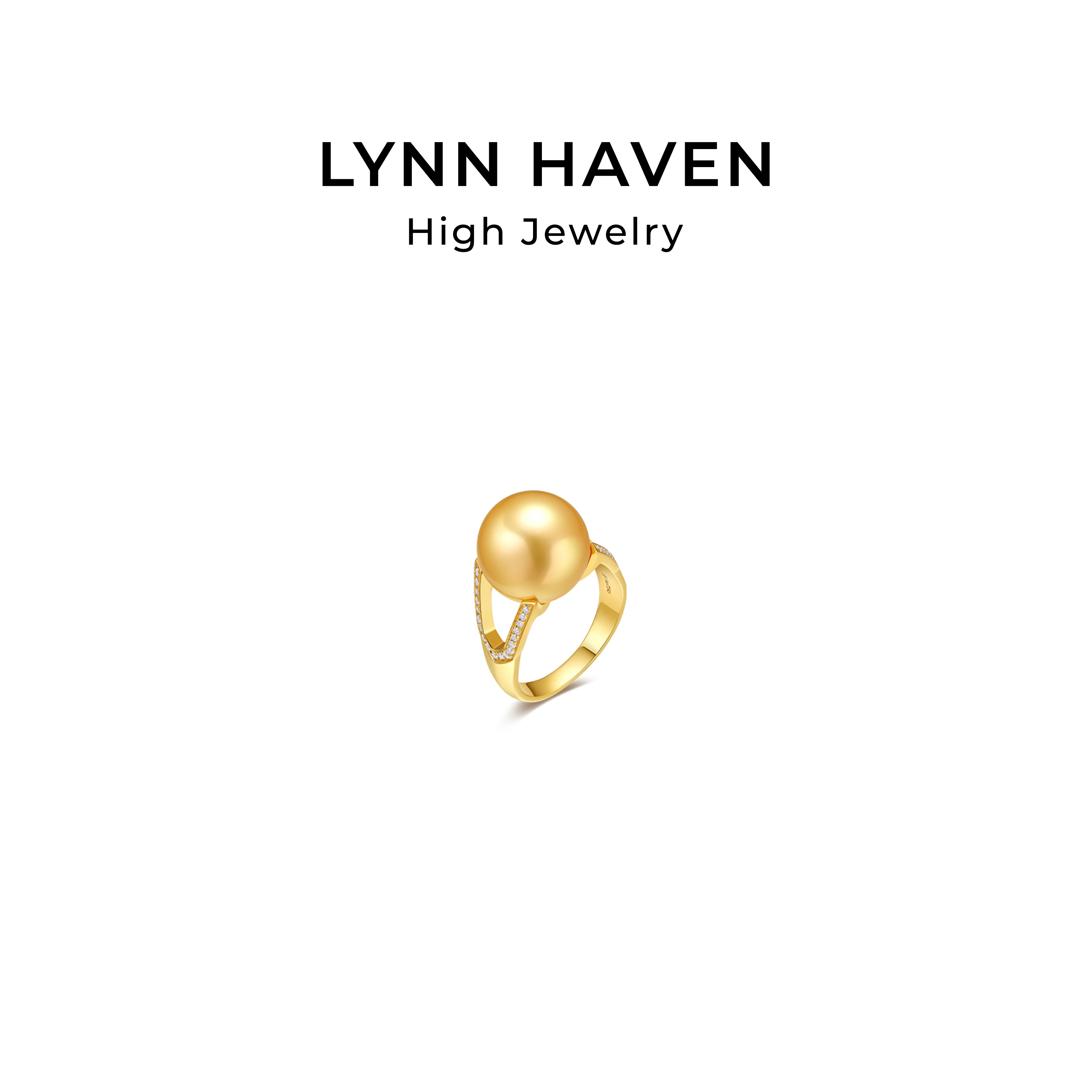 LynnHaven南洋金珠18K金钻石戒指