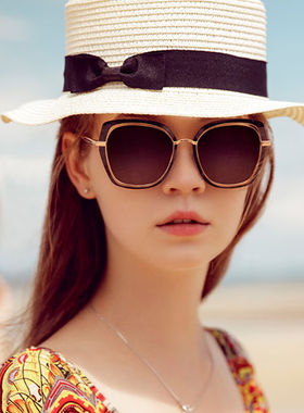 海伦凯勒轻熟气质系列女款眼镜H8819烟灰色N23（偏光）