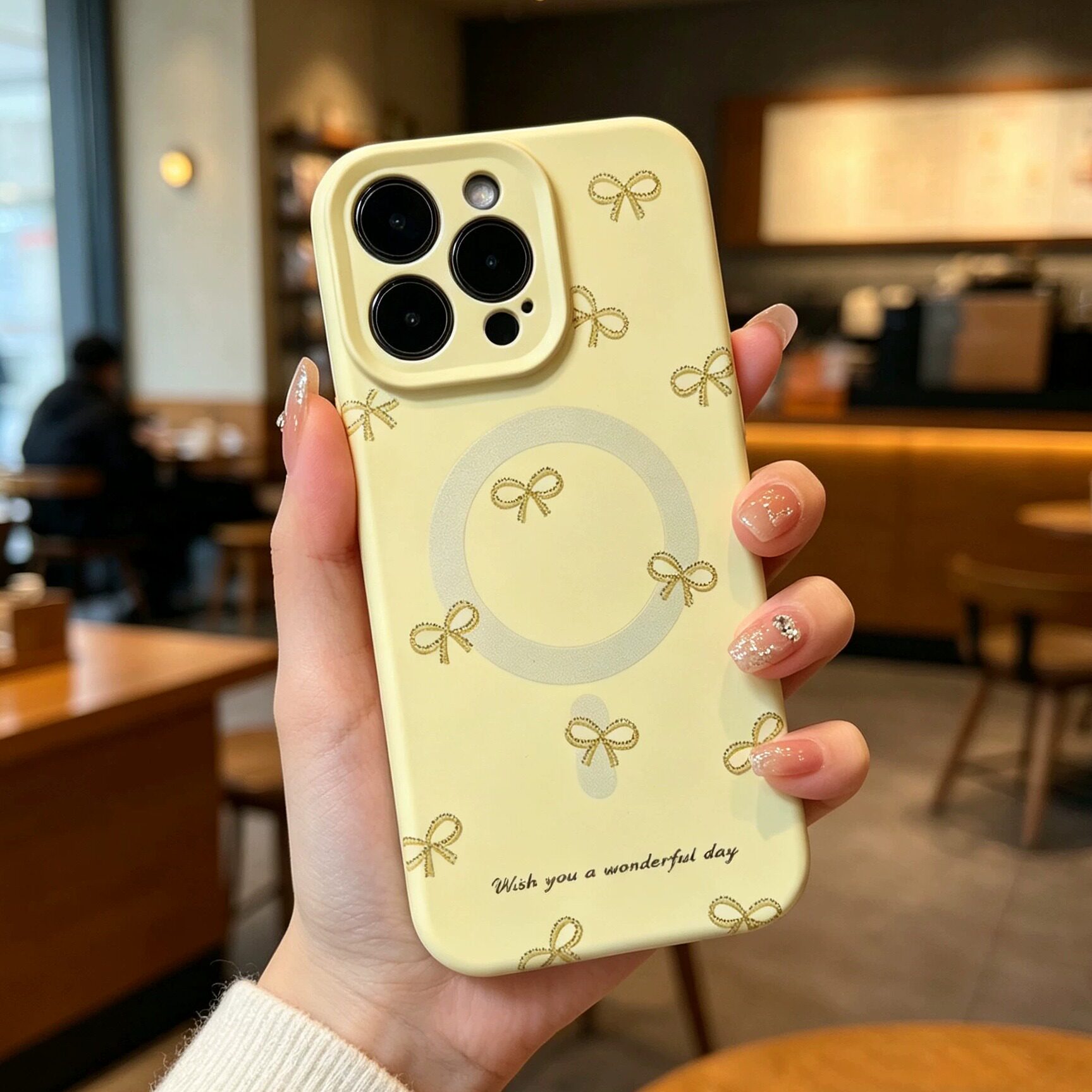 【Magsafe磁吸】适用苹果16plus手机壳iPhone15蝴蝶结ins风17p亲肤硅胶14pro手感丝滑13气囊支架12全包防摔11