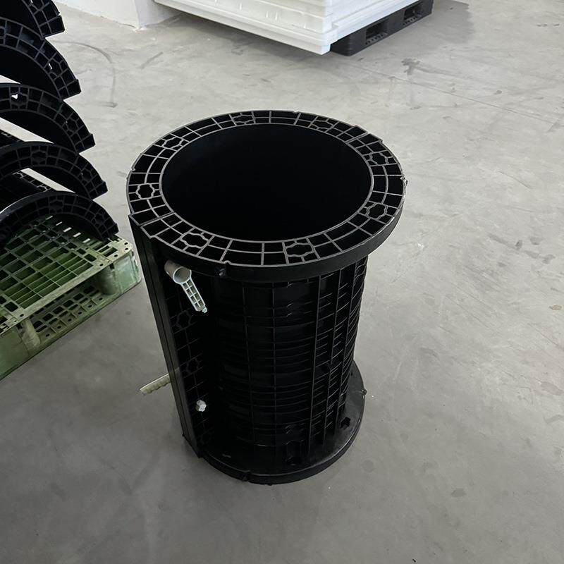 建筑可拆卸调节直径300/350/400/450圆柱塑钢塑料模具混凝土模板