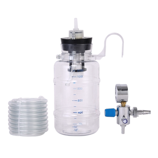 医疗废液收集装置收集瓶一升1L医院中心供氧负压吸引瓶分体式配件