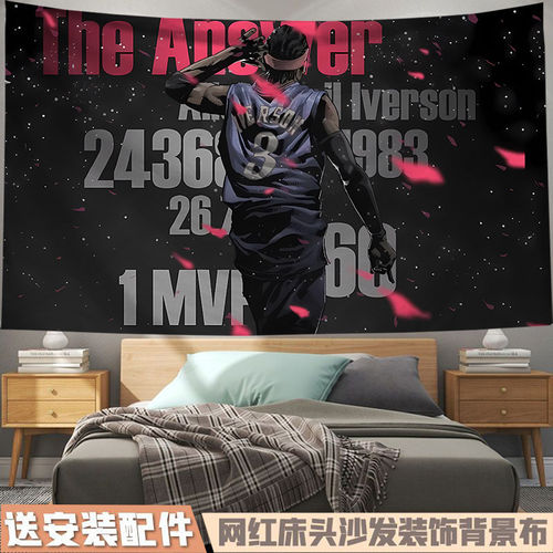NBA篮球球星阿伦艾弗森海