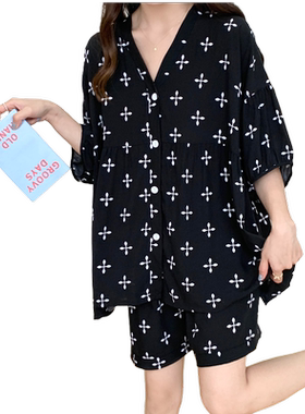 棉绸睡衣女夏日系少女可外穿宽松