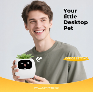 IVY智能花盆情绪绿植ai桌宠生日送男女生朋友高级感 新年礼物