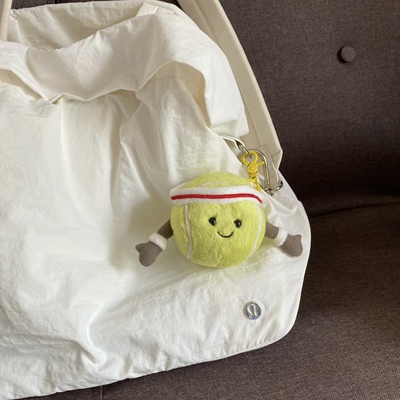jellycat网球棒球足球钥匙扣