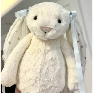 英国Jellycat新款害羞怀抱铅笔邦尼兔安抚玩偶毛绒玩具可爱送礼