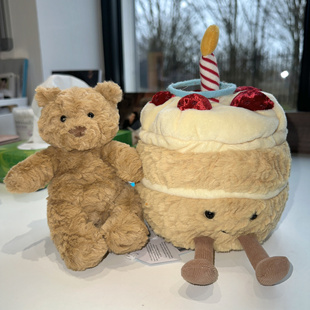 正品英国Jellycat巴塞罗熊小猪小狗邦尼兔手袋挂饰钥匙扣毛绒玩偶