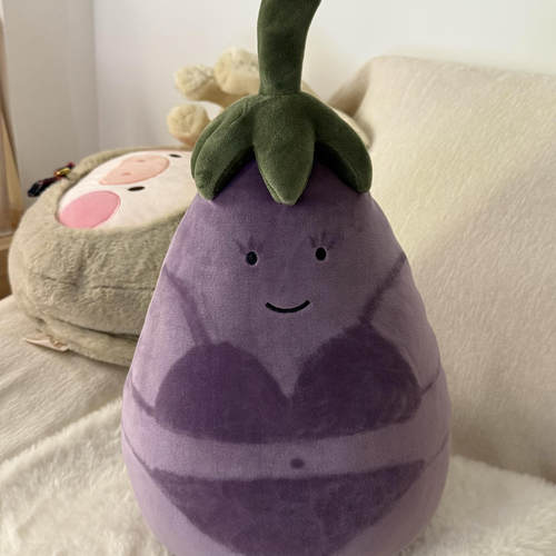 jellycat活泼茄子毛绒萌玩偶蔬菜