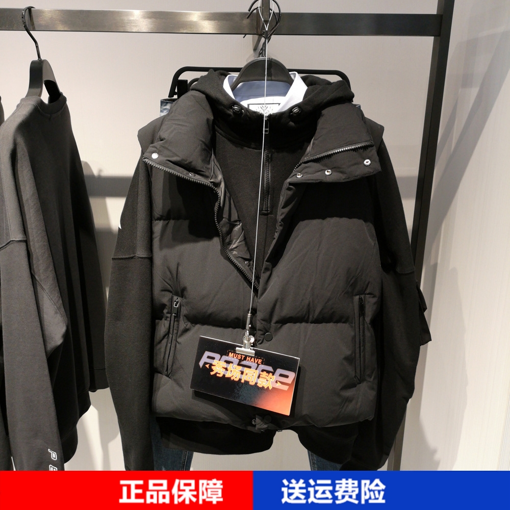 印花休闲时尚宽松无袖羽绒马甲