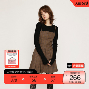 SLY 春季法式赫本风多穿法百褶吊带连衣裙030HAR33-5761