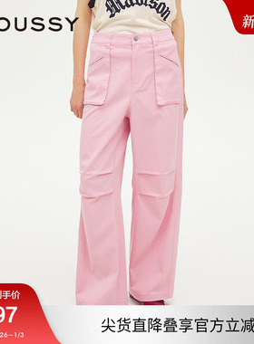 moussy 2025春季新品城市运动风工装裤多口袋休闲裤028ISX31-3281