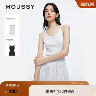 moussy 休闲慵懒风长款 针织背心连衣裙028ISZ83 1231 夏季