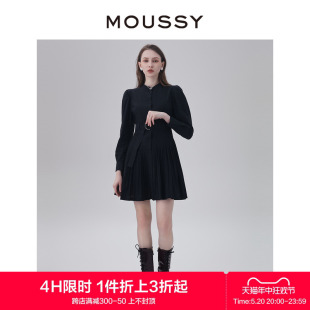 淑女风百褶西装 附腰带连衣裙010GSS30 2023夏季 MOUSSY 1150