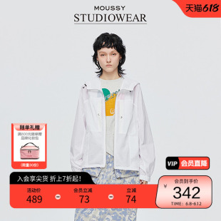 moussy x STUDIOWEAR2025夏季新品户外风轻薄外套女028ISA30-3361
