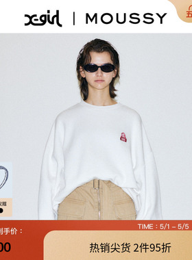 moussy  早春创意印花套头卫衣女010GAQ01-5250