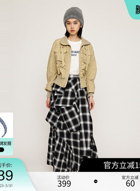 SLY春季户外机能风vibe抽褶夹克外套030HAZ30-1311