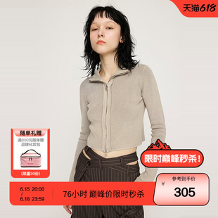 SLY 春季简约短款修身打底针织衫小上衣女030ISZ70-3971