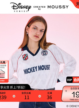 moussy 春季迪士尼联名Blokecore米奇T恤女010HAL90-0901