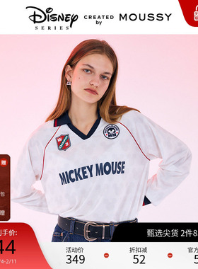 moussy 秋季新品迪士尼联名Blokecore米奇T恤女010HAL90-0901