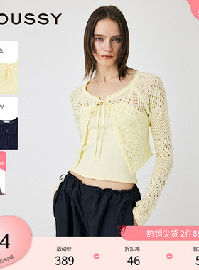 MOUSSY 夏季波西米亚度假风两件套针织开衫010ISH70-3231