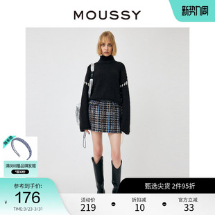 百褶裙半身裙010GAK30 MOUSSY 学院风短款 非正式 5470 春季