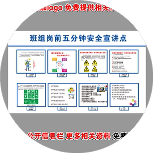 危险作业现场安全可视化看板班组岗前五分钟安全宣讲点班前班后