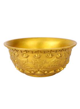 聚宝盆摆件铜盆客厅店铺装饰工艺开业礼品