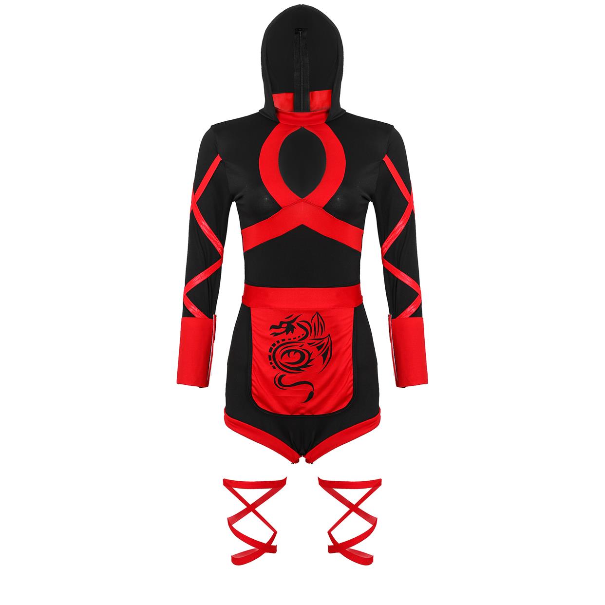 S-XXL万圣节女武士服日本忍者服 COS制服 ninja cosplay服装