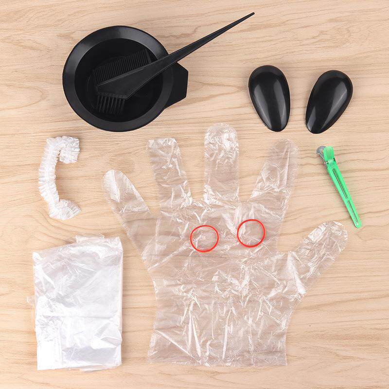 懒人头发染色工具八件套装焗油染碗一次性披肩手套梳子夹子发礼物