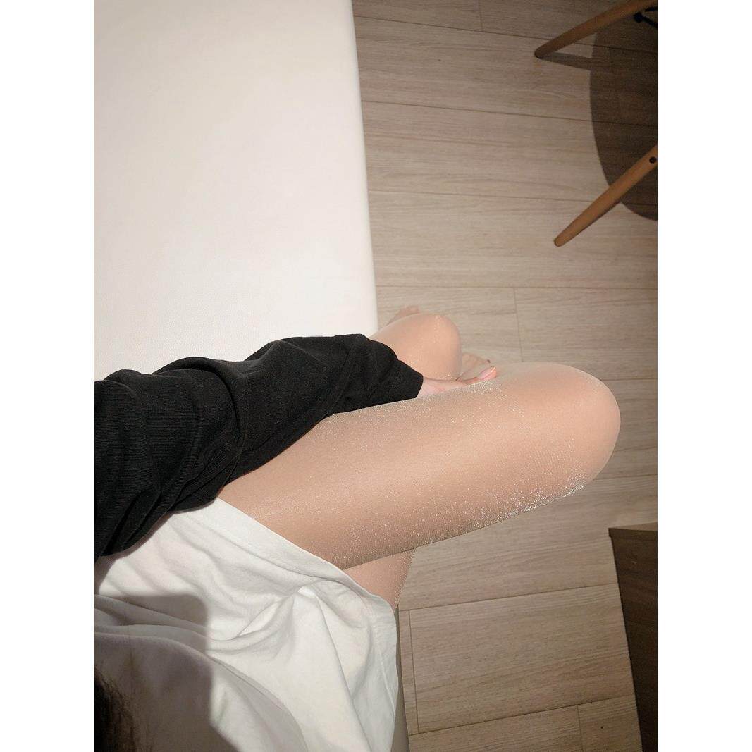 0D一线裆珠光连裤袜隐形无痕T裆炫闪丝袜光泽裤袜子女银丝感袜