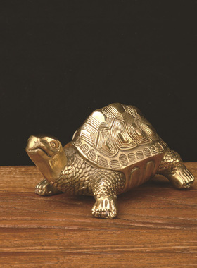 铜乌龟摆件长寿龟龙龟巴西铜器工艺品定制