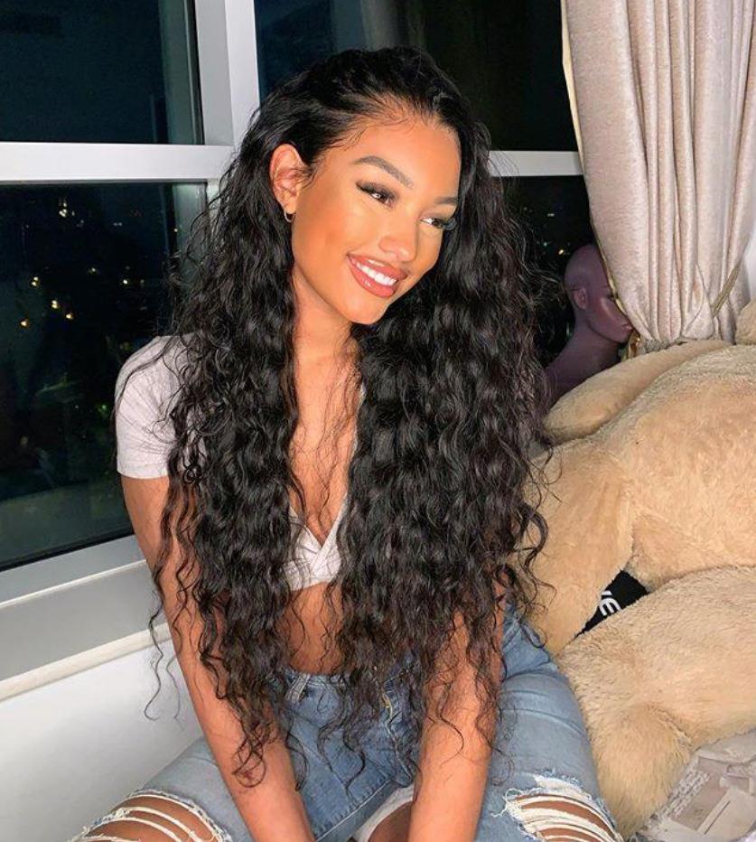 非洲小卷假发hair欧美假发女长卷发中分黑色化纤头套整顶假发Wigs