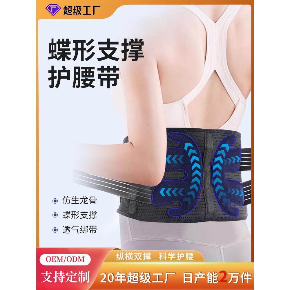 四季透气运动健身护腰带腰间盘保暖支撑收腹深蹲男女老人久坐礼物
