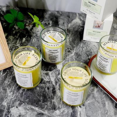 温柔床单香慵懒周末小众香薰蜡烛伴手礼无烟家具精油大豆蜡