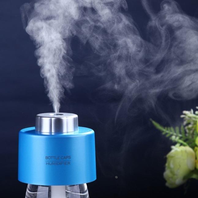 直销爆款车载家用雾化器办公用瓶盖USB圆形迷你加湿器