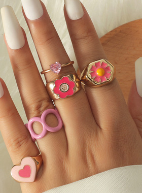 跨境欧美热卖粉色滴油爱