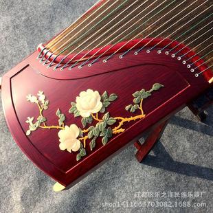 红木玉雕月季 扬州古筝 专业演奏古筝 教学古筝考级古筝 厂家