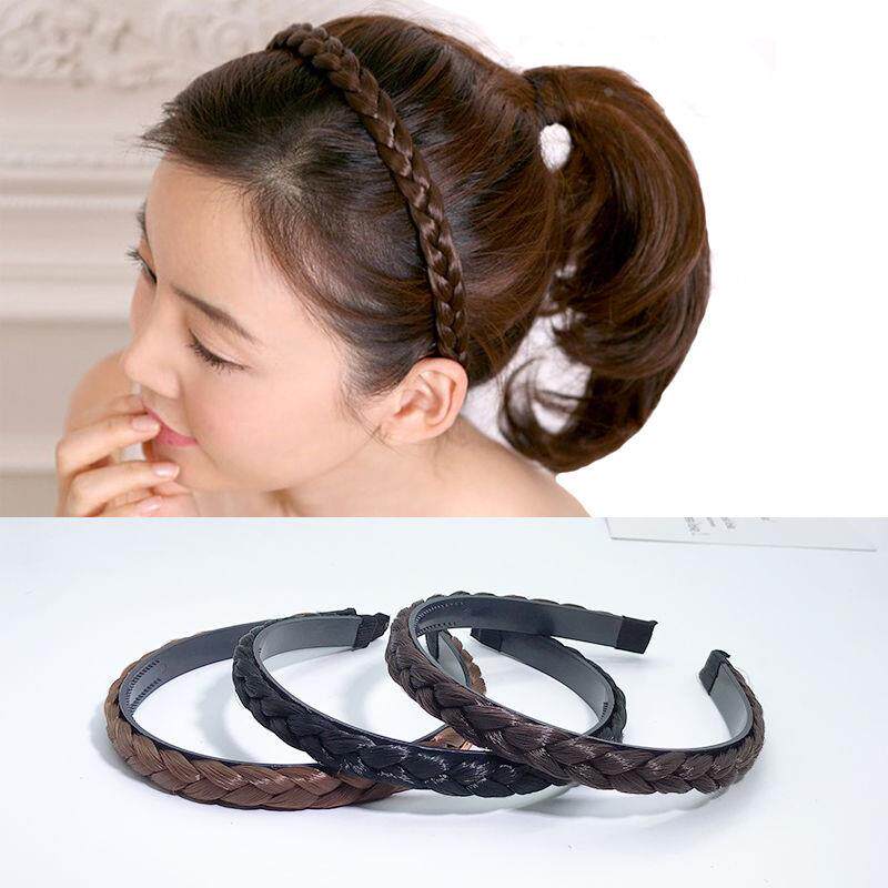 假发发箍韩国宽边百搭麻花辫头箍防滑带齿头箍压发刘海发卡女礼物