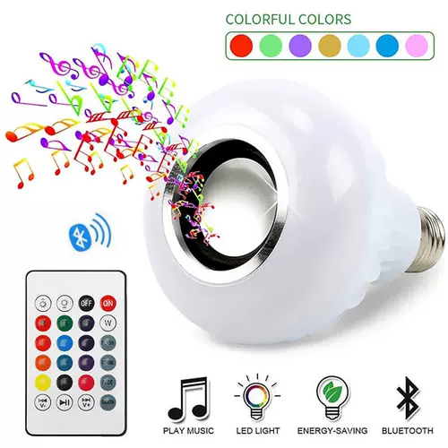 Красочная музыкальная доска Bluetooth RGB Smart Bluetooth Music Light Blade E27 Беспроводное приложение удаленное музыкальное сцена свет