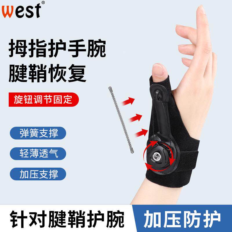 旋钮可调节护手指大拇指固定器鼠标手保护套绑带护手腕代礼物