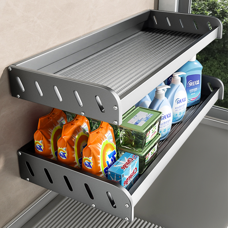 阳台洗衣池洗衣机上方置物架壁挂